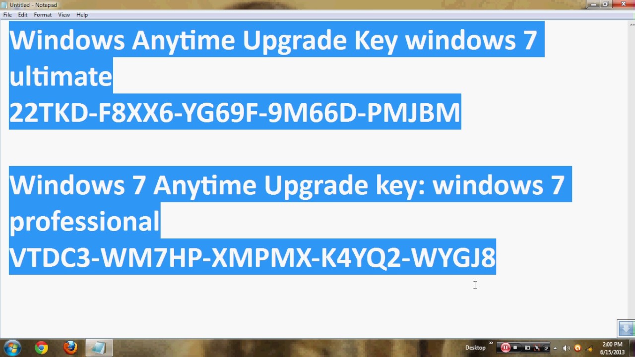 serial key windows 7 ultimate